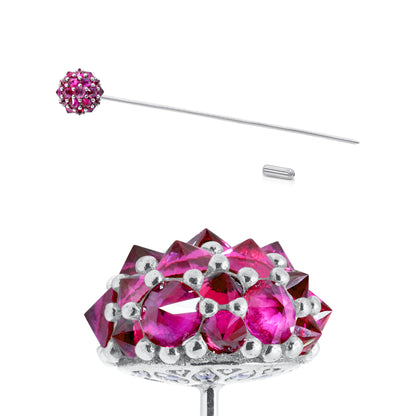 Perfect Bonbon Lapel Pin - Pink - Silver