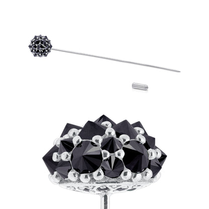 Perfect Bonbon Lapel Pin - Black - Silver