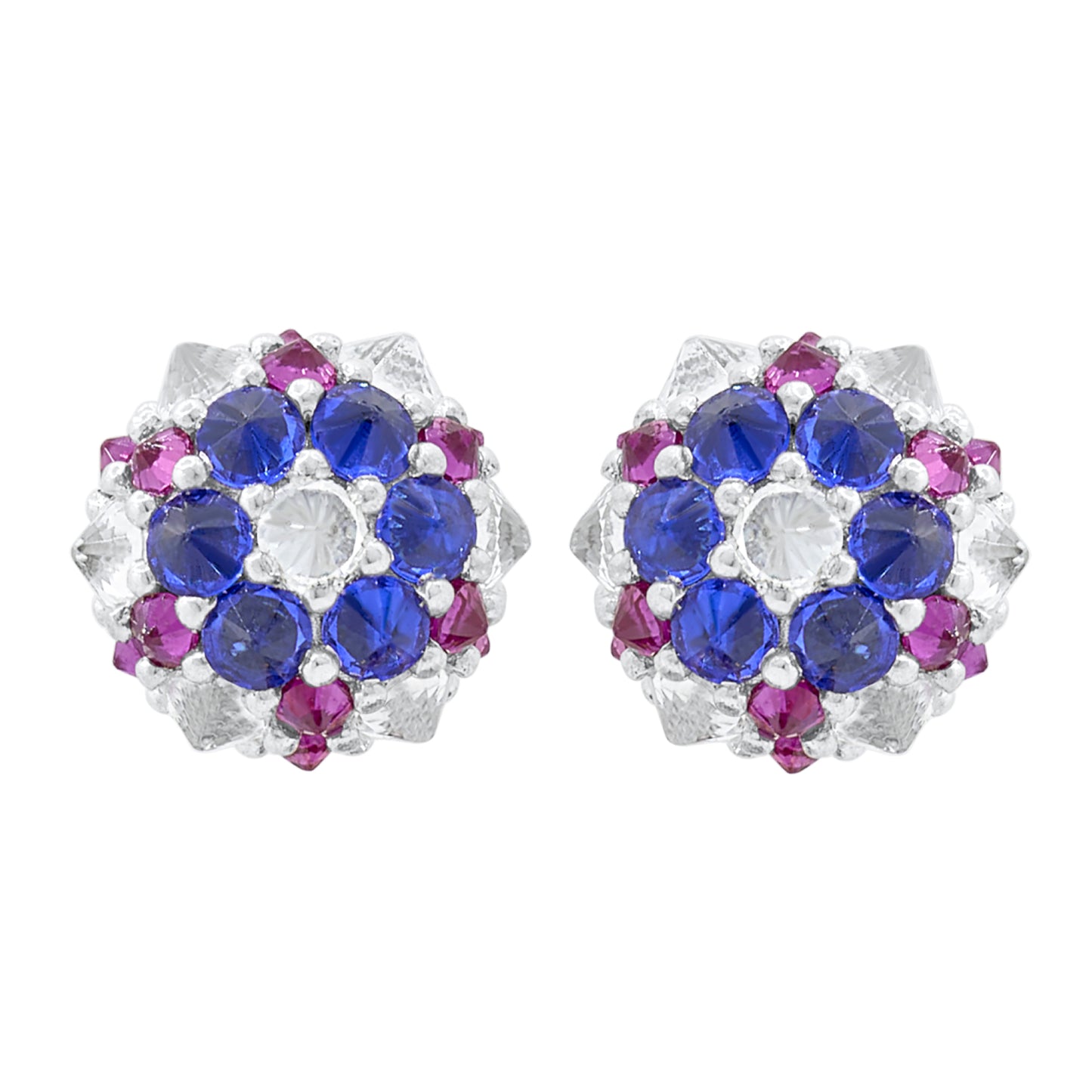 Perfect Bonbon Cocktail Earrings - America - Silver