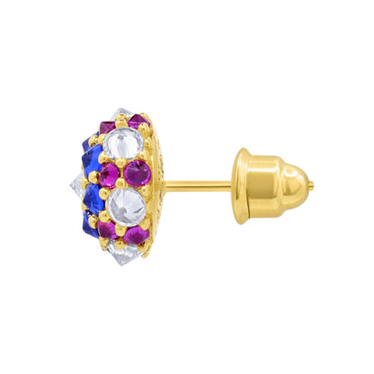 Perfect Bonbon Cocktail Earrings - America - Gold