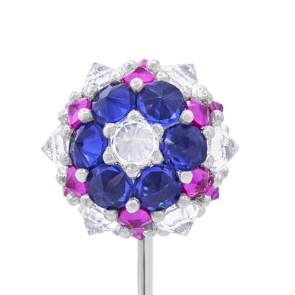 Grand Perfect Bonbon Lapel Pin - America - Silver