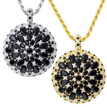 Night Mandala Cocktail Necklace 80cm - Gold