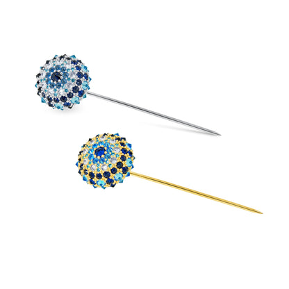 Cleopatra (Evil Eye) Bonbon Cocktail Lapel Pin - Gold