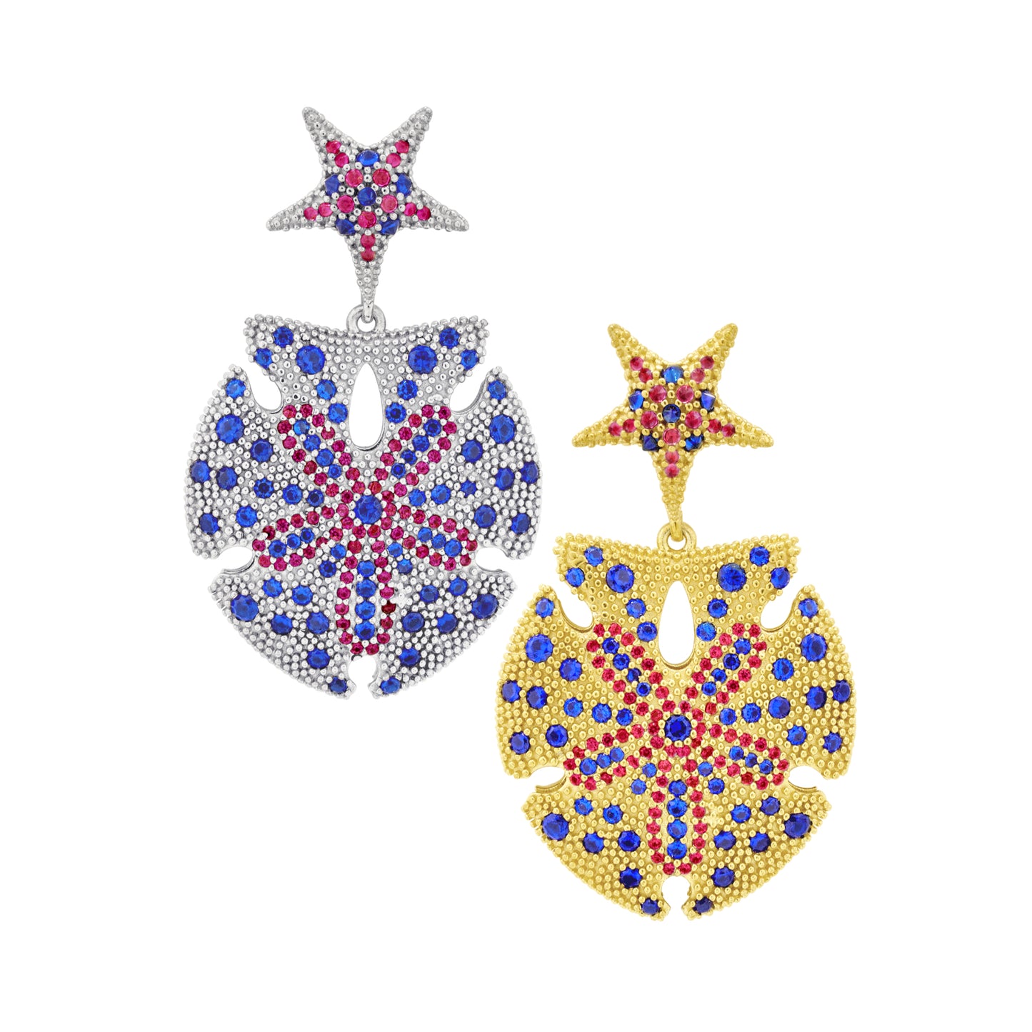 Sand Dollar Cocktail Earrings