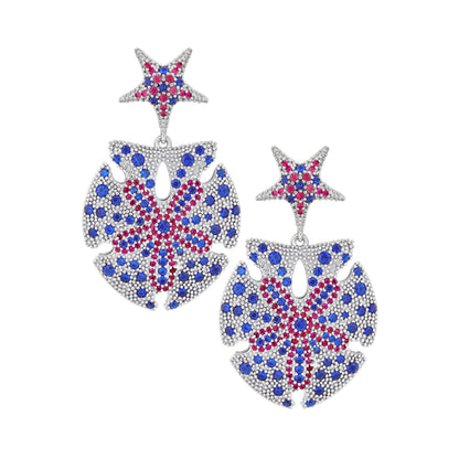 Sand Dollar Cocktail Earrings