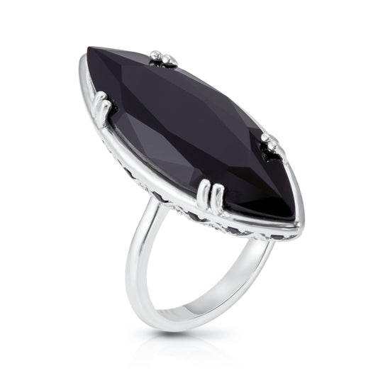 Bash Marquise Cocktail Ring - Silver