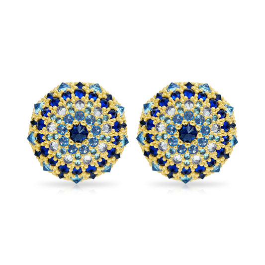 Cleopatra (Evil Eye) Bonbon Cocktail Earrings - Gold