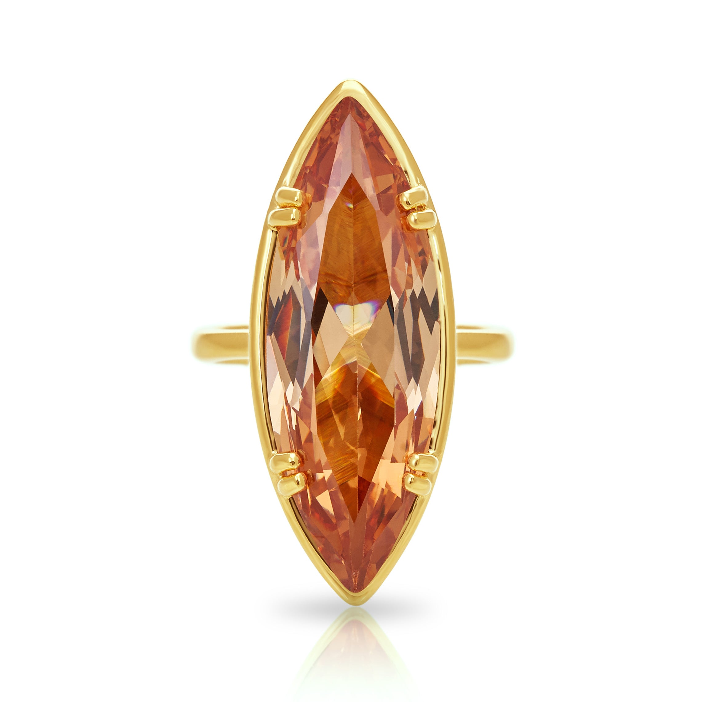 Lotus Marquise Cocktail Ring